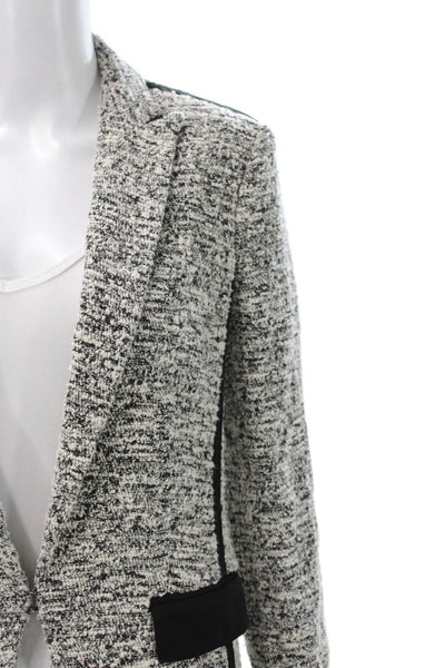 Rag & Bone Womens Tweed Black Blazer Long Sleeve Size S