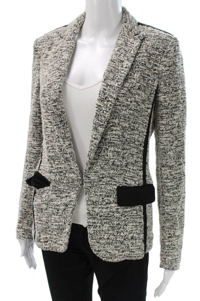 Rag & Bone Womens Tweed Black Blazer Long Sleeve Size S