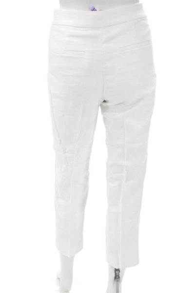 J Crew Womens Linen White Sleeveless Pantsuit Button Size 00