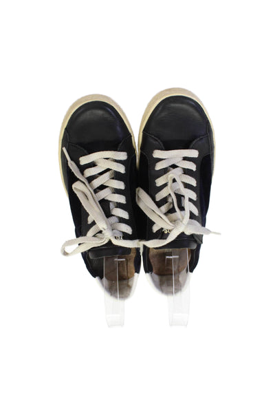 Soludos Womens Velvet Low Top Lace Up Sneakers Navy Blue Black Size 7.5