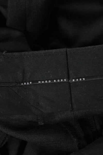 Boss Hugo Boss Mens Dress Pants Wool Black Size 40