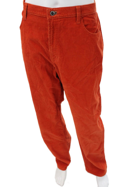 Michael Michael Kors Mens Chino Pants Orange Cotton Size 38