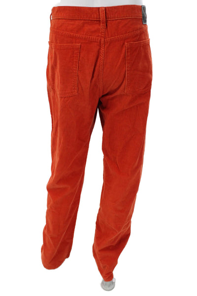 Michael Michael Kors Mens Chino Pants Orange Cotton Size 38