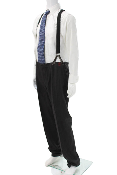 Polo Ralph Lauren Mens Gray Herringbone Wool Dress Pants Size 40