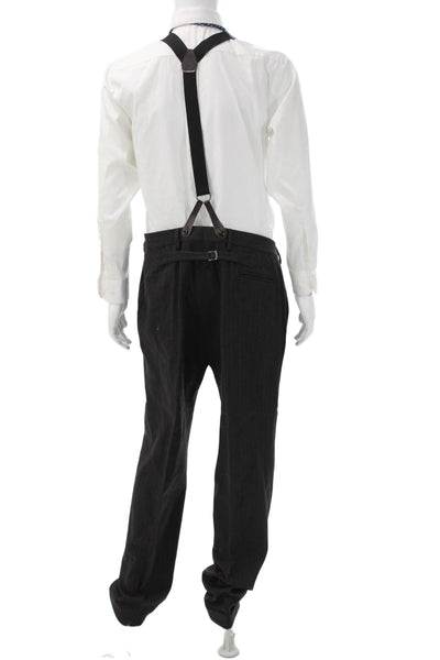 Polo Ralph Lauren Mens Gray Herringbone Wool Dress Pants Size 40