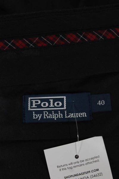 Polo Ralph Lauren Mens Gray Herringbone Wool Dress Pants Size 40