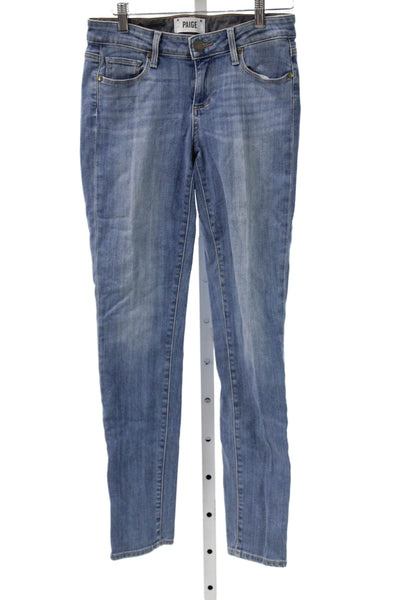 Paige Womens Tapered Jeans Blue Mid Rise Denim Size 26