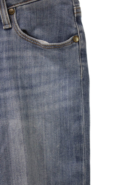 Paige Womens Tapered Jeans Blue Mid Rise Denim Size 26