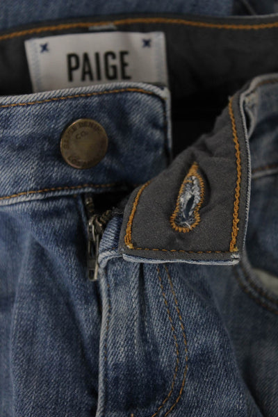 Paige Womens Tapered Jeans Blue Mid Rise Denim Size 26