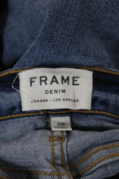 Frame Denim Womens Bootcut Jeans Blue High Rise Size 26