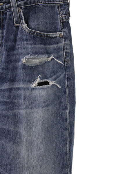 AG Adriano Goldschmied Women Straight Jeans Blue High Rise Size 26