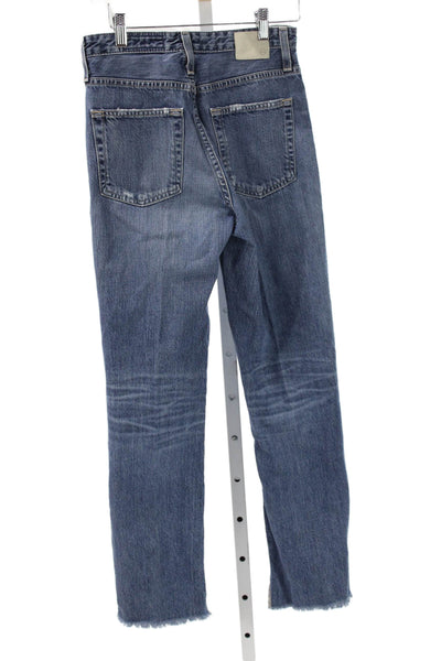 AG Adriano Goldschmied Women Straight Jeans Blue High Rise Size 26