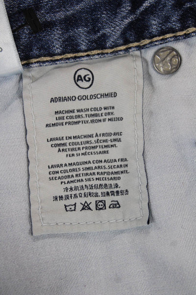 AG Adriano Goldschmied Women Straight Jeans Blue High Rise Size 26