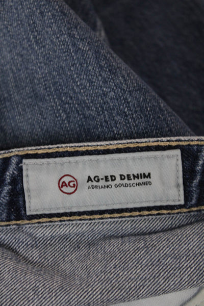 AG Adriano Goldschmied Women Straight Jeans Blue High Rise Size 26
