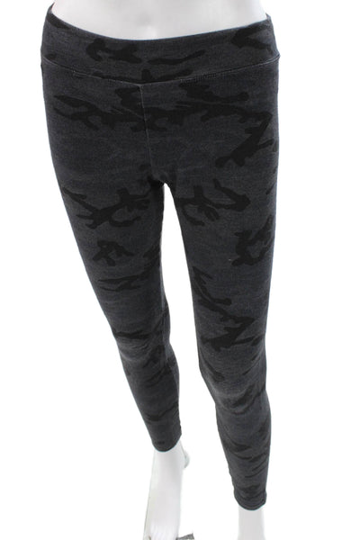 Sundry Womens Ankle Leggings Gray Camo Viscose Blend Size 2