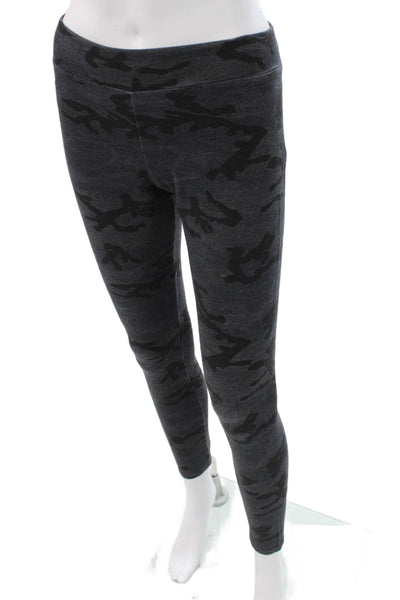 Sundry Womens Ankle Leggings Gray Camo Viscose Blend Size 2