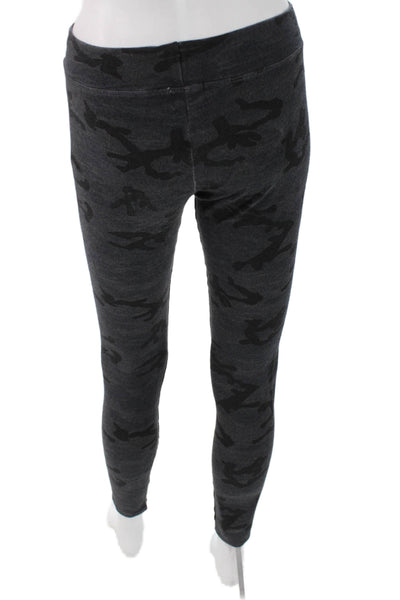 Sundry Womens Ankle Leggings Gray Camo Viscose Blend Size 2