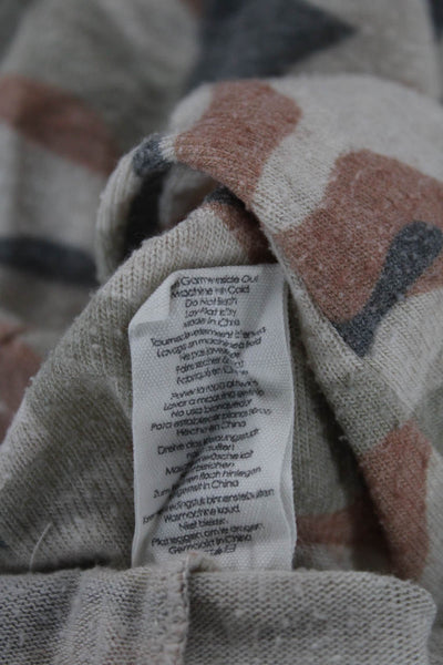 PJ Salvage Womens Beige Camo Drawstring Lounge Pants Size XS