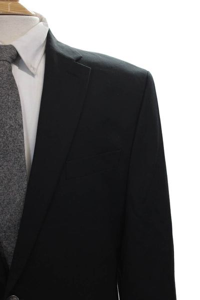 Michael Michael Kors Mens Blazer Black Button Size 46