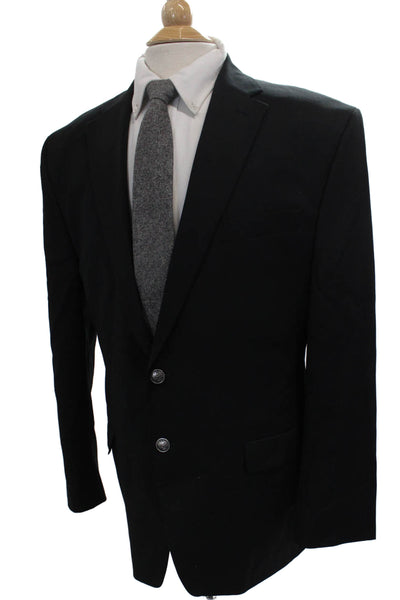 Michael Michael Kors Mens Blazer Black Button Size 46