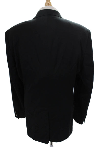 Michael Michael Kors Mens Blazer Black Button Size 46