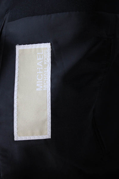 Michael Michael Kors Mens Blazer Black Button Size 46
