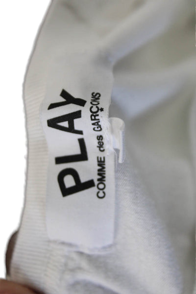 Play Comme Des Garcons Womens Basic T-Shirt White Short Sleeve Size S