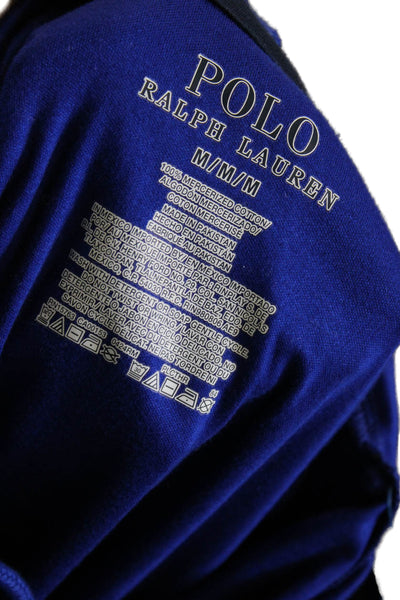 Polo Ralph Lauren Mens Long Sleeve Henley T-Shirt Blue Cotton Size M