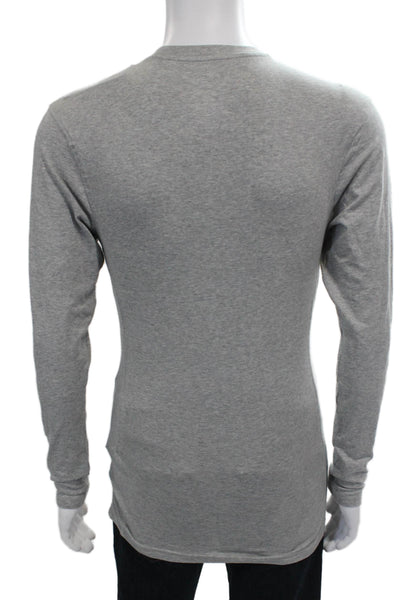 Polo Ralph Lauren Mens Gray Cotton Crew Neck Long Sleeve T-Shirt Size S
