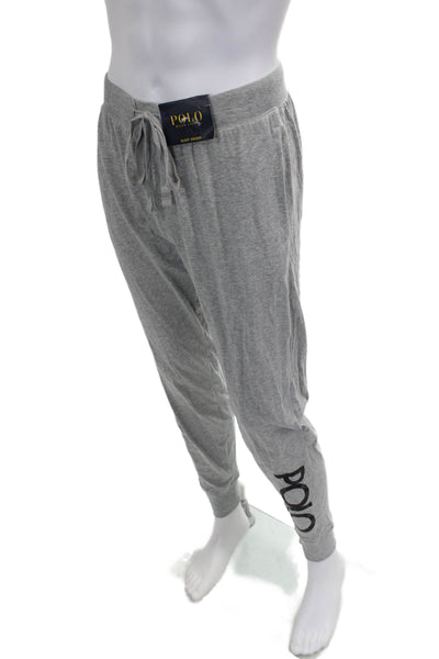 Polo Ralph Lauren Mens Gray Cotton Drawstring Sweatpants Size M