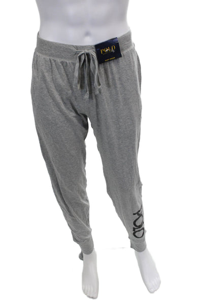 Polo Ralph Lauren Mens Gray Drawstring Cotton Blend Sweatpants Size L