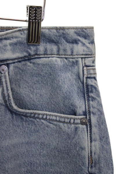 Rag & Bone Womens Cut-Off Shorts Blue Cotton Size 30
