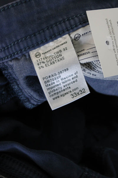 AG Adriano Goldschmied Mens Chino Pants Blue Size 33