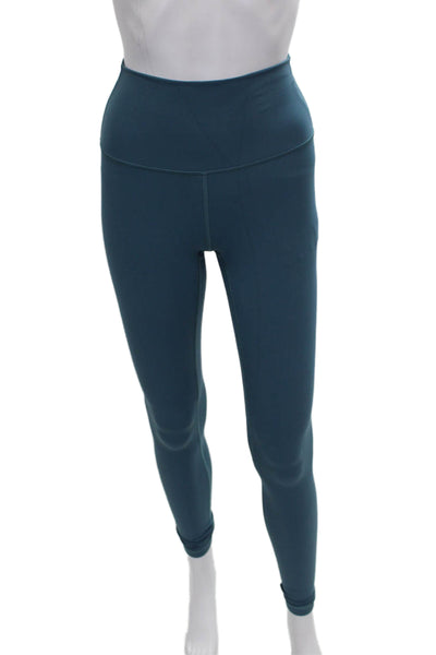Lululemon Women Blue Ankle Leggings Polyester Blend Size M