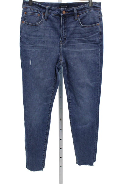 J Crew Womens Skinny Jeans Blue Mid Rise Size 29