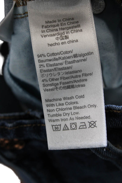 J Crew Womens Skinny Jeans Blue Mid Rise Size 29