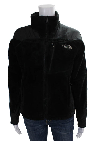 The North Face Women Basic Jacket Black Polyester Zip Long Sleeve Size XS