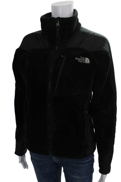The North Face Women Basic Jacket Black Polyester Zip Long Sleeve Size XS