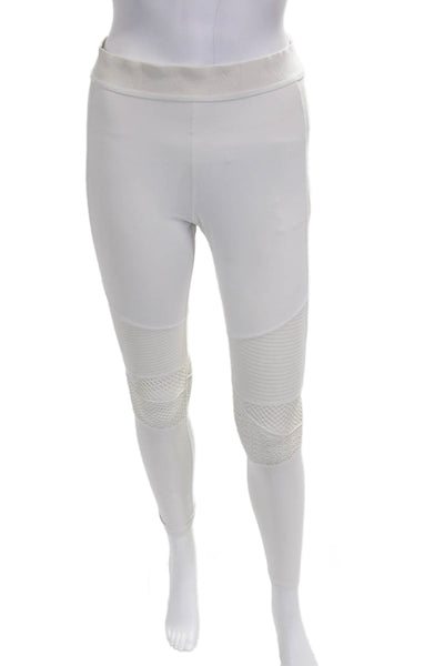ALALA Womens Ankle Leggings White Polyester Size S