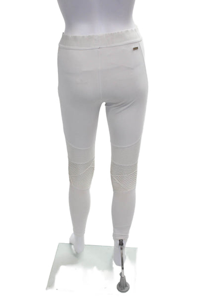 ALALA Womens Ankle Leggings White Polyester Size S