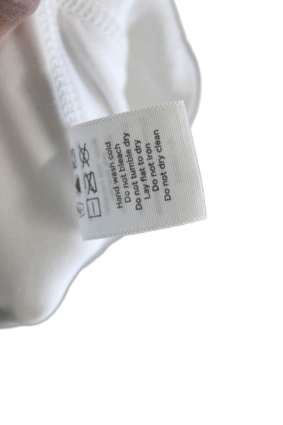 ALALA Womens Ankle Leggings White Polyester Size S