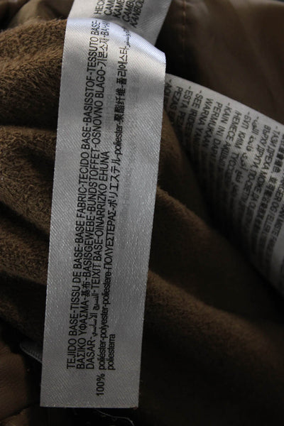 Zara Women Jogger Pants Brown Drawstring Polyester Size S