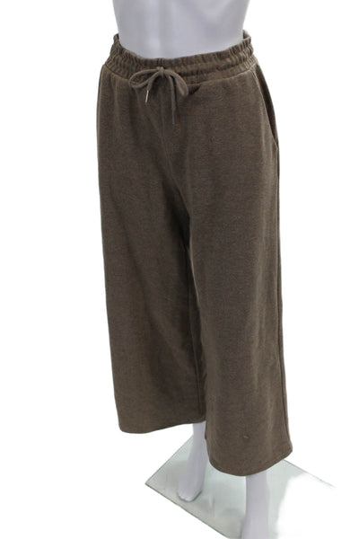 Zara Womens Brown Polyester Drawstring Sweatpants Size S