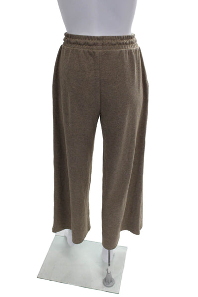 Zara Womens Brown Polyester Drawstring Sweatpants Size S