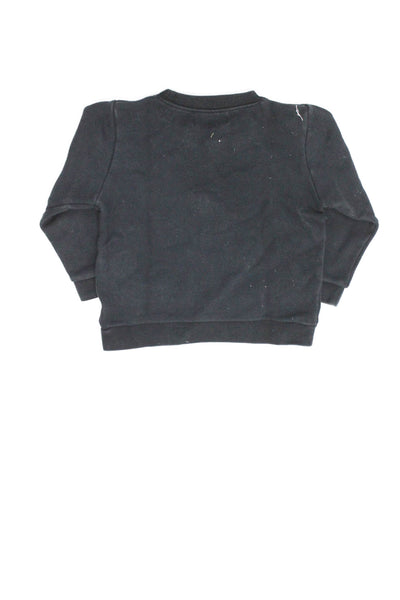 Sonia Rykiel Girls Round Neck Long Sleevess Graphic Sweatshirt Black Size 2Y