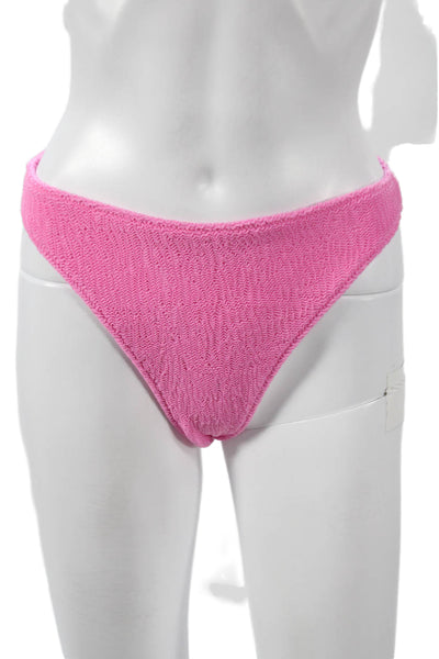 Triangl Women Swim Bottoms Pink Geometric Nylon Size XS