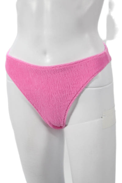 Triangl Women Swim Bottoms Pink Geometric Nylon Size XS