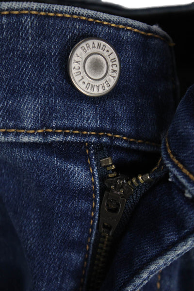 Lucky Brand Women Bootcut Jeans Blue Cotton Low Rise Button Size 27