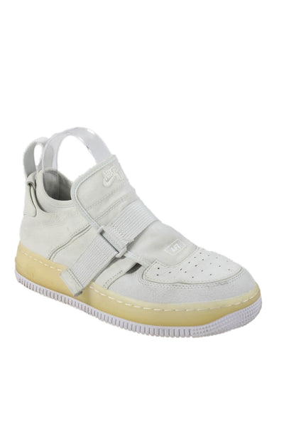 Nike Women's Leather Rubber Sole Trainer Sneakers White Size 6