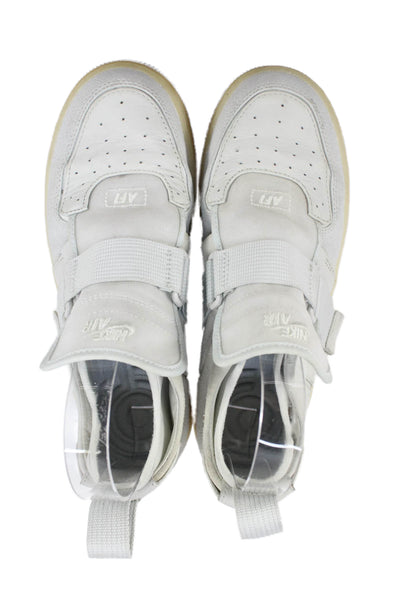 Nike Women's Leather Rubber Sole Trainer Sneakers White Size 6